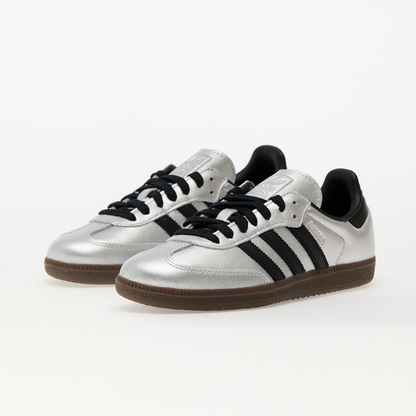 Adidas samba OG argent métallisé en cuir femme - Confortables et sans douleur à la marche
